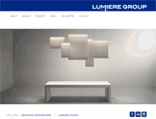 Tablet Screenshot of lumieregroup.net